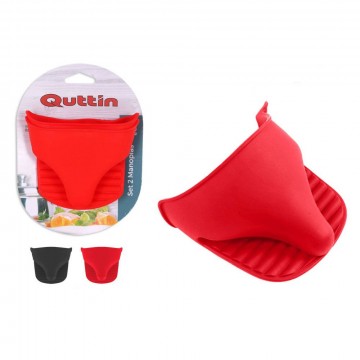 set de 2 gants de cuisine en silicone quttin